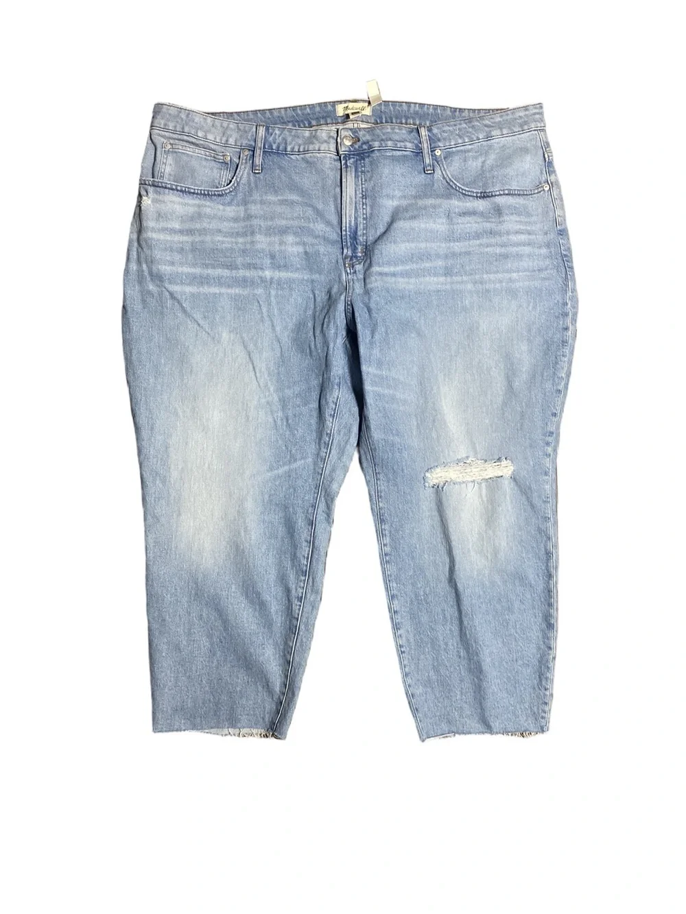 Madewell The Plus Curvy Perfect Vintage Jean in Coney Wash: Destroyed Edition